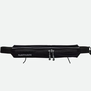 Nathan Mirage Plus Pack Adjustable Running Belt Black/Reflective Silver Marathon